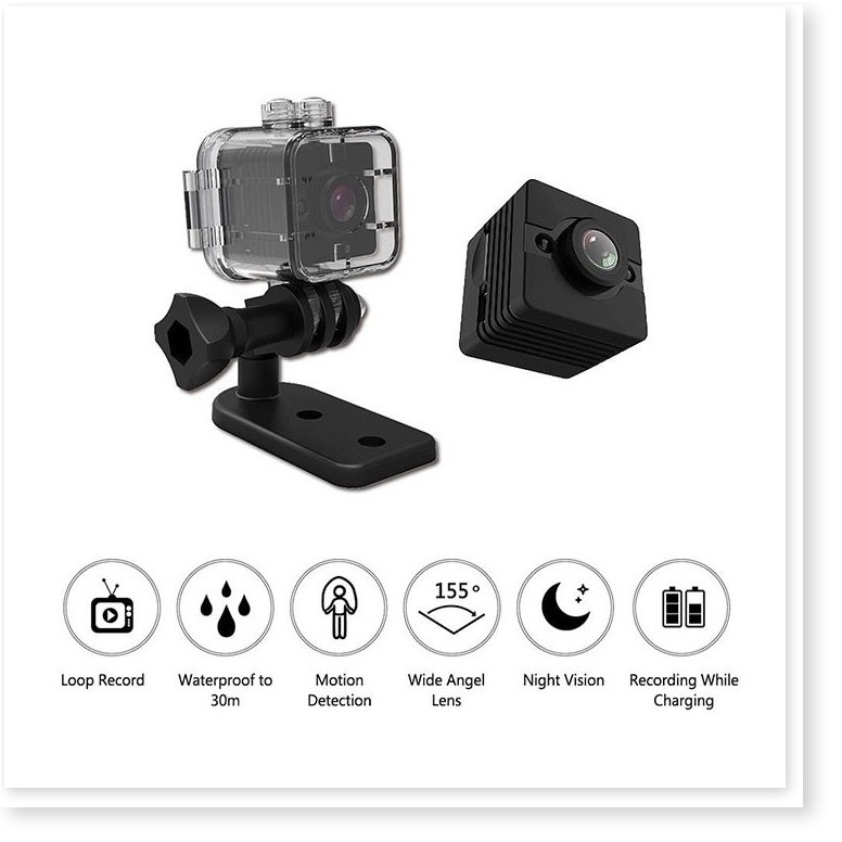 Camera thể thao mini ống kính nhiều lớp góc rộng 155 độ - EL0020