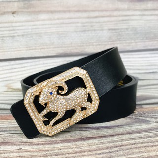 [Mẫu Hot] Thắt Lưng Nam Con Dê đính đá, Dây Nịt Nam 12 con giáp