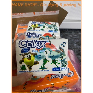 Khăn giấy lụa rút Cellox gói 230 tờ hàng Thái