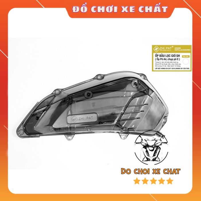 Ốp Pô E Trong Suốt SH 150i/125i / 2013-2019 (Ốp Lọc Gió, Chụp Pô E ) Chính Hãng ZHIPAT