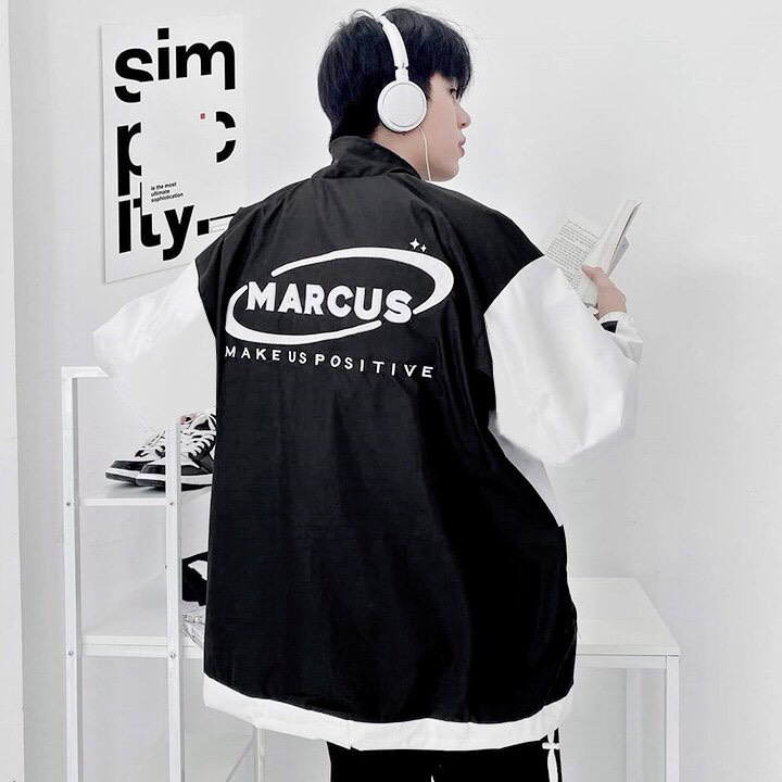 Khoác phối dù bomber có 2 size L - XL