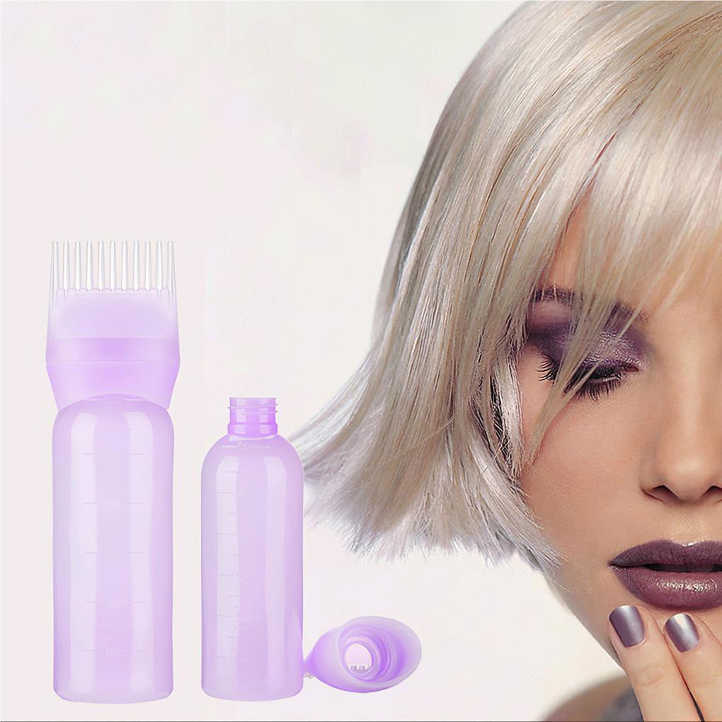 (runbu) Chai Nhựa Đựng Thuốc Nhuộm Tóc Có Thể Tái Sử Dụng Kèm Thang Đo