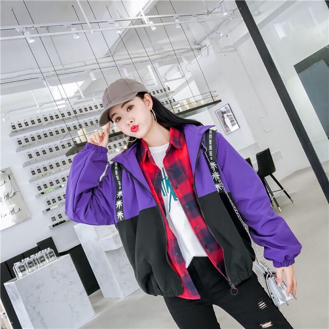 Áo khoác gió nữ form rộng