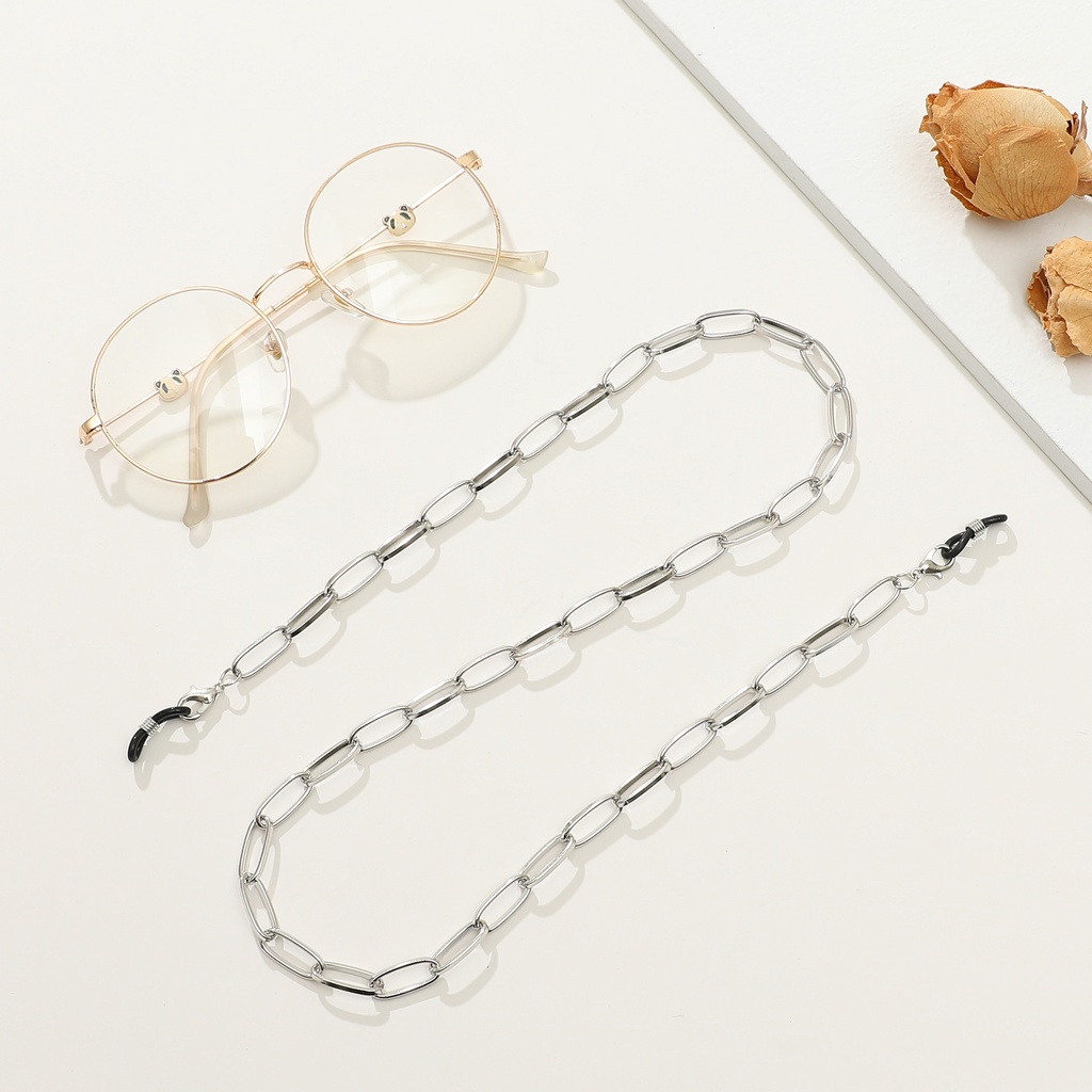 Dây Xích Kim Loại Dài Đơn Giản Thời Trang Dùng Để Giữ Mắt Kính