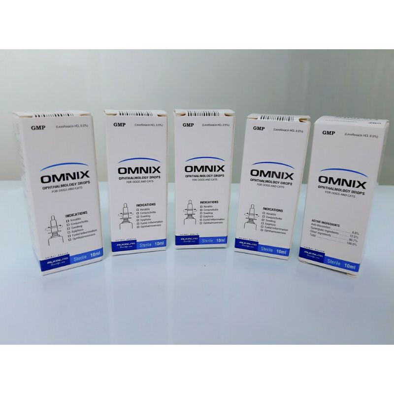 Nhỏ mắt alkin omnix 10ml cho chó mèo trị các bệnh về mắt