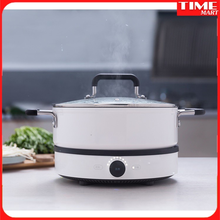 [CHÍNH HÃNG] Nồi lẩu Xiaomi Mijia dùng cho bếp điện từ cảm ứng.Cao cấp, chống dính,an toàn. Bảo hành 6TH [TIME_MART]