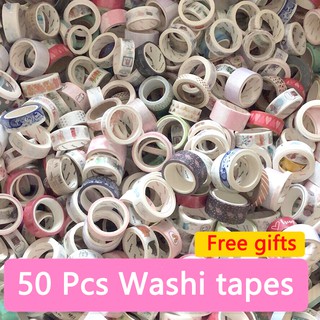 40-100 PCS/Set Random Washi Tapes Wholesale Masking Tapes Adhesive paper for Journal, diary decoration Stationary School supplies bookmark stationery