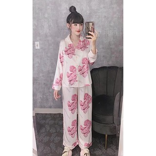 Bộ đồ ngủ pijama lụa cao cấp