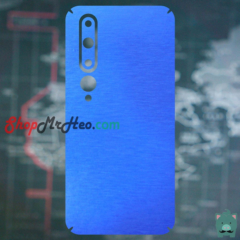 Skin Dán Mặt Sau Lưng Vân Nhôm Xiaomi Mi 10 - Mi 10 Pro - Mi 10 Lite - Mi 10S - Mi 10 Ultra