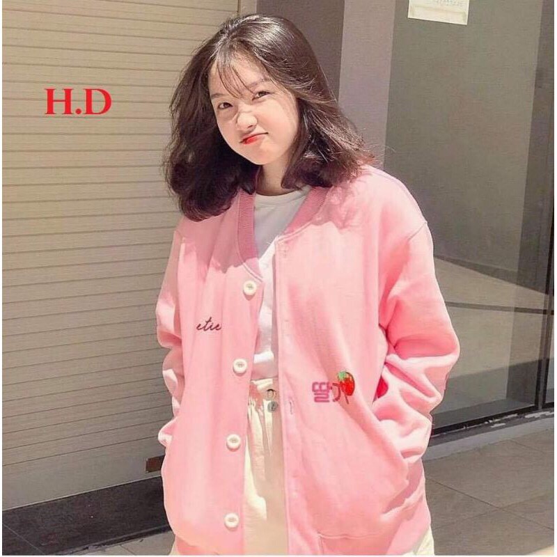 Áo Khoác Hoodie 💖 Áo Hoodie Nam Nữ Unisex TRÁI DÂU Dễ Thương 2 Màu | BigBuy360 - bigbuy360.vn