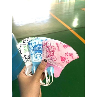(sunashop)_Khẩu trang trẻ em Hello Kitty dây thun
