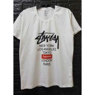 Áo phông in hình Sup Stussy