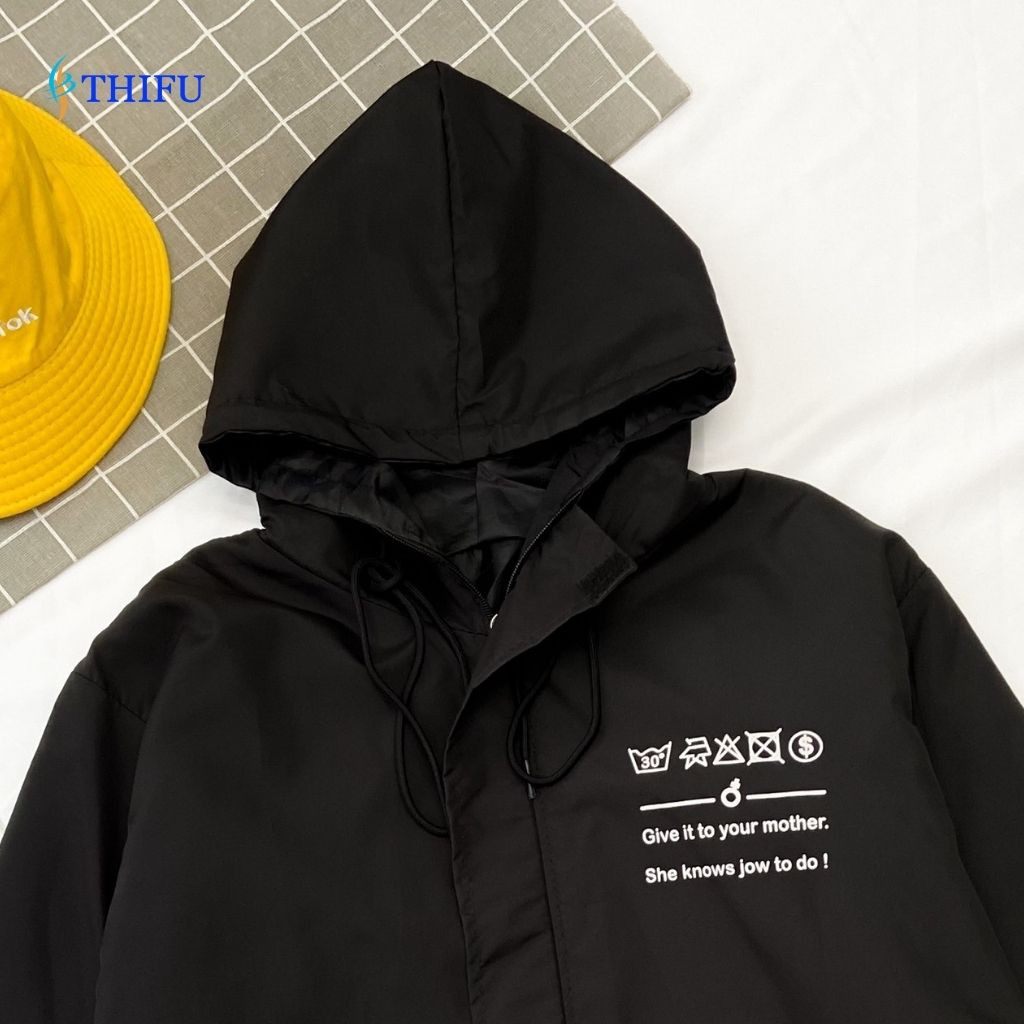 Áo Khoác Dù THIFU FASHION Hai Lớp In Ký Hiệu, Ao Khoac Chống Nắng Tránh Mưa Cho Nam Và Nữ | BigBuy360 - bigbuy360.vn