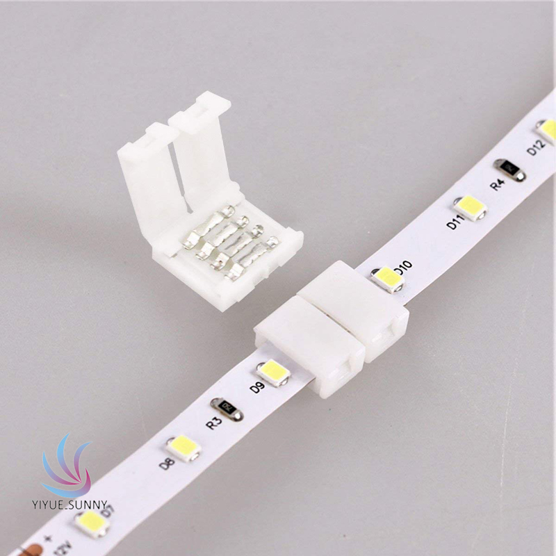 Set 10 Đầu Nối Bảng Mạch Pcb 4 Pin 4pin 10mm Cho Dây Đèn Led Rgb 5050