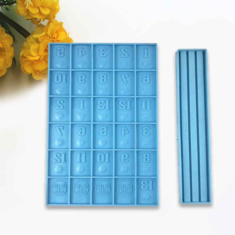 Khuôn Silicone Tạo Hình Mạt Chược Làm Đồ Thủ Công DIY