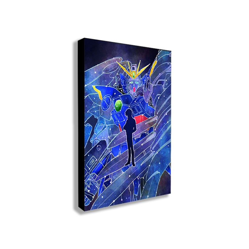 Bộ Tranh Vải Canvas Vẽ Hình Gundam Độc Đáo Trang Trí Nhà Cửa