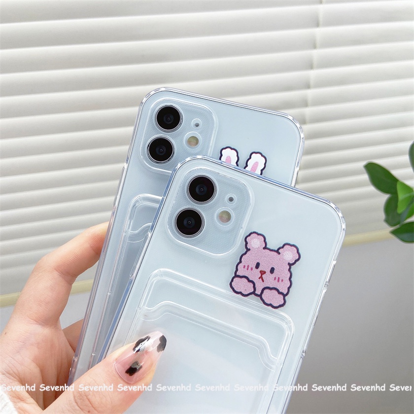 Ốp Điện Thoại Trong Suốt Họa Tiết Hoạt Hình Cặp Đôi Cho IPhone 13 12 11 Pro Max SE2020 X XR Xs Max 7 8 6 6s Plus
