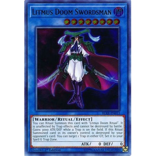 Thẻ bài Yugioh - TCG - Litmus Doom Swordsman / BLRR-EN013'