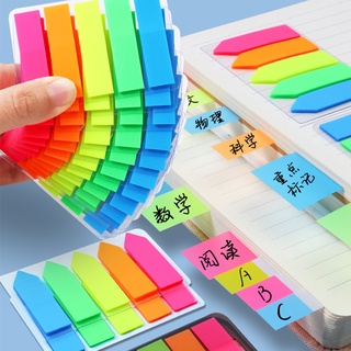 Set 100 nhãn dán ghi chú đánh dấu cho học sinh,Giấy Dán Đánh Dấu Số Trang Phân Loại Màu Huỳnh Quang