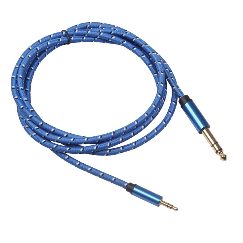 Aux Cable 3.5mm to 6.35mm Audio Cable Jack 3.5 to 6.35 Male to Male
