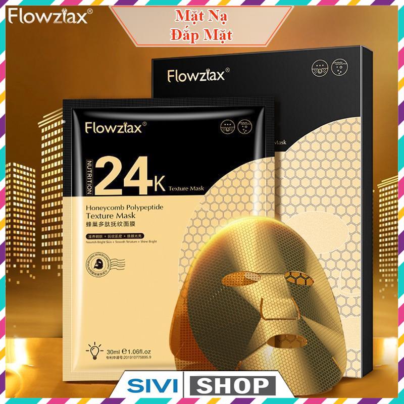 Mặt nạ tổ ong 24k Flowztax Honeycomb Polypeptide Texture Mask phục hồi trẻ hoá da