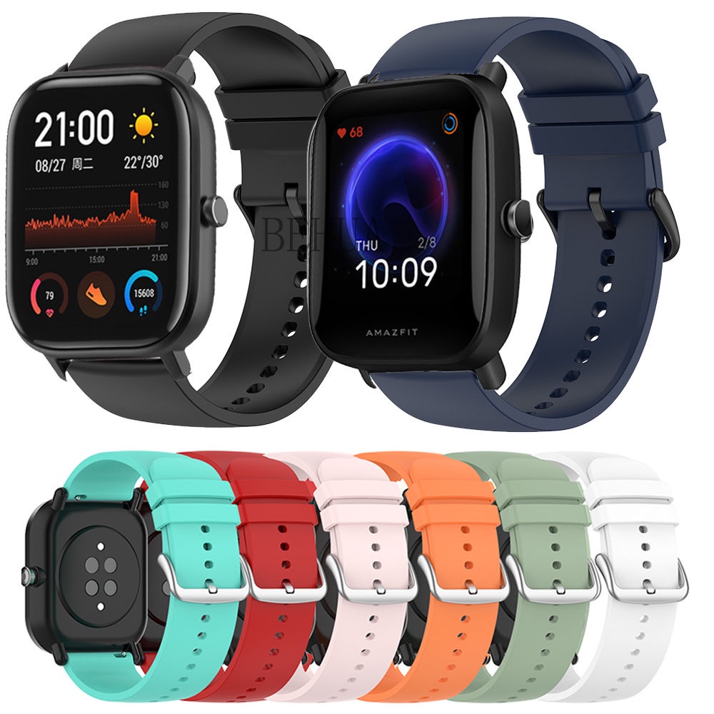 Dây Đeo Silicon Cho Đồng Hồ Thông Minh Amazfit Gts 2 Mini Huami Amazfit Gts 2 2e Neo Gtr 42mm 47mm / Bip U Pro