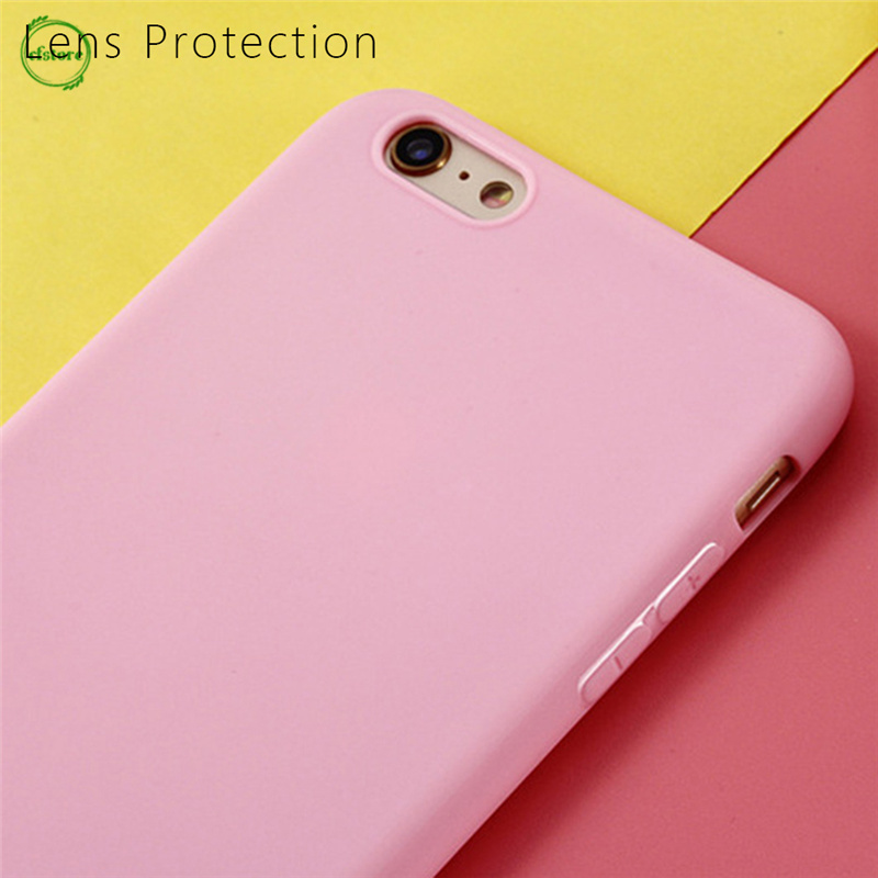 ốp điện thoại Nhựa Dẻo Màu Trơn Thanh Lịch Cho Iphone