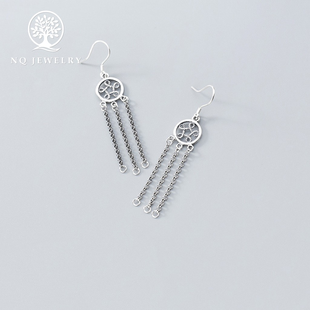 Charm bông tai dreamcatcher - NQ Jewelry