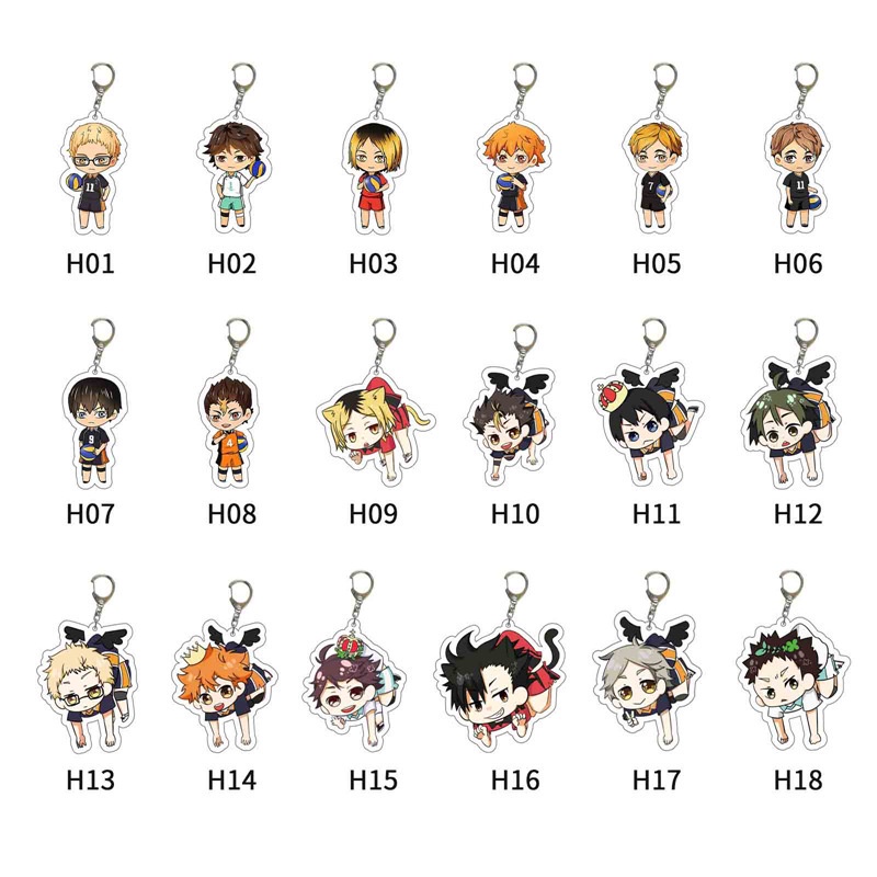 Tmdbyx Móc Khóa Hình Nhân Vật Anime Haikyuu Dễ Thương