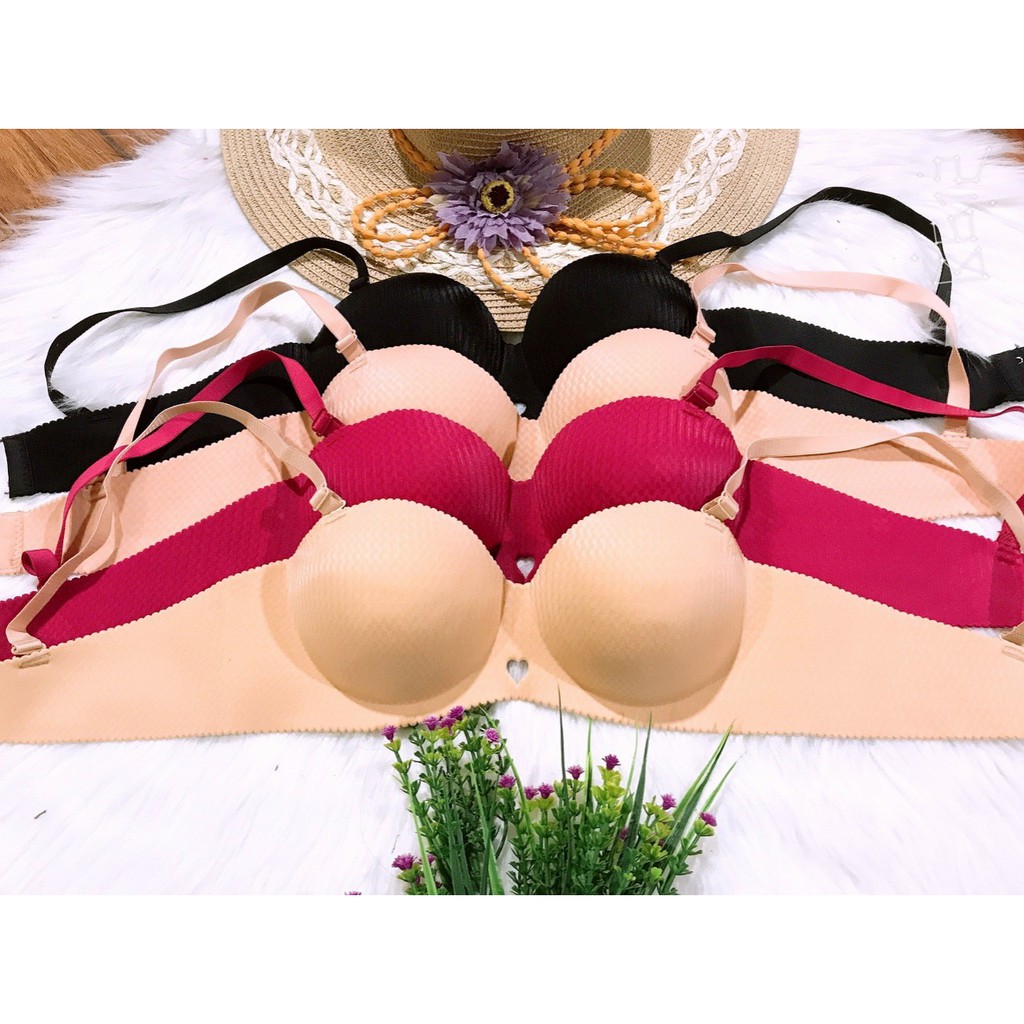 Sale 50%: Áo ngực su không gọng quả tròn  chất đẹp đệm nâng vừa phải mẫu QN01