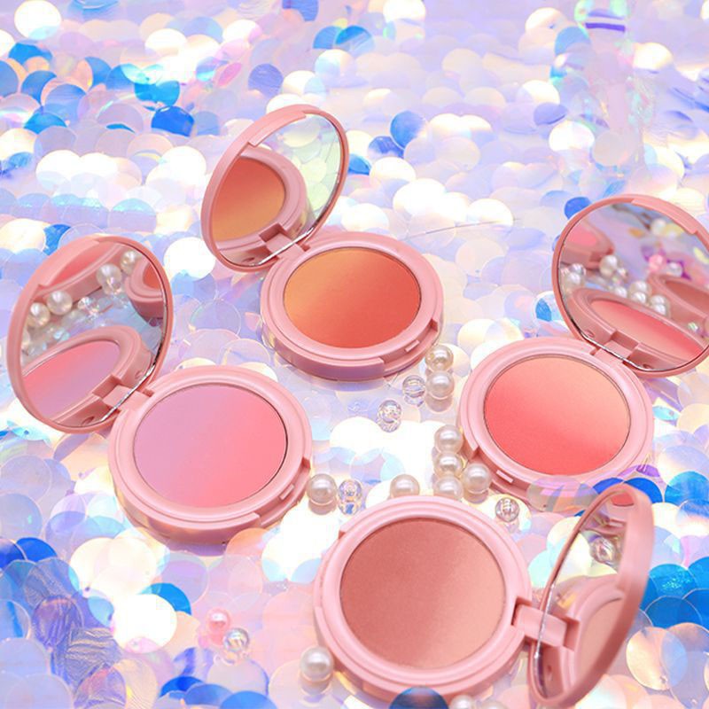 1 Pcs Ombre Face Blush Natural Makeup Blusher Powder Cheek Face 3D Contour Brighten Blush