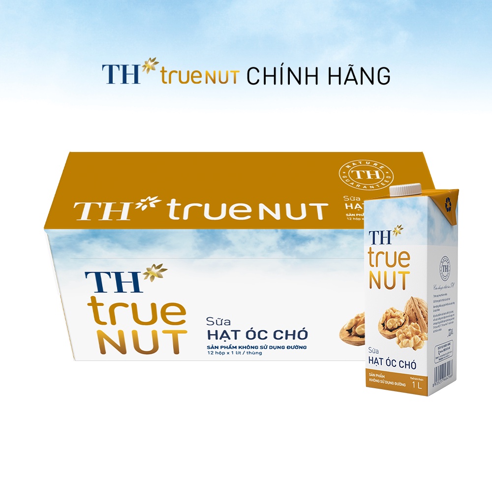 Thùng 12 hộp sữa hạt óc chó TH True Nut 1L (1L x 12)