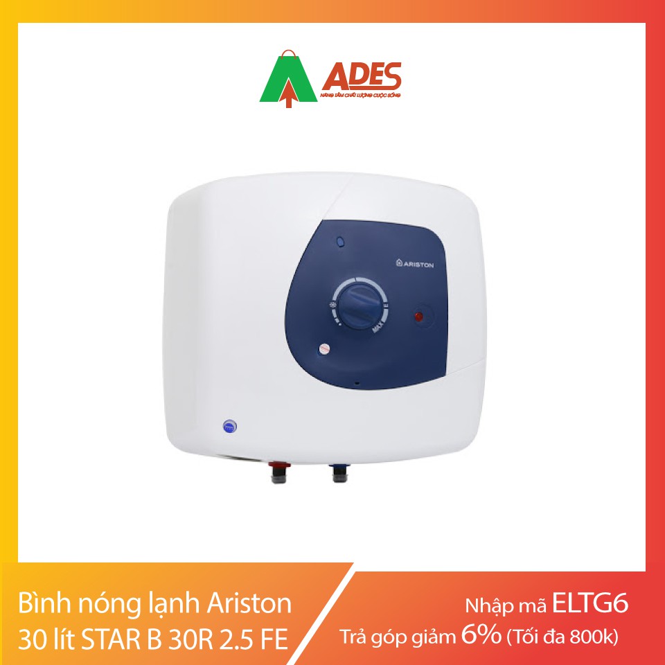 [Mã 154ELSALE2 giảm 7% đơn 300K] Bình nóng lạnh Ariston 30 lít STAR B 30R 2.5 FE | Chính Hãng, Giá Rẻ