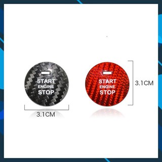 ⚡️𝐅𝐑𝐄𝐄 𝐒𝐇𝐈𝐏 𝟓𝟎𝐊⚡️ Ốp nút start stop sợi cabon thật cho xe mazda Cx5,3, 6