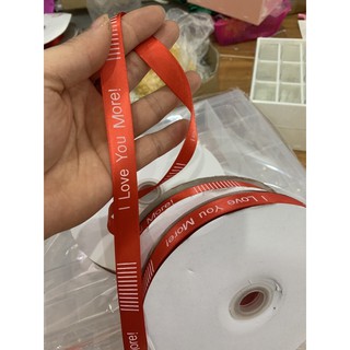 Ruy băng lụa chữ 1,5cm 1m