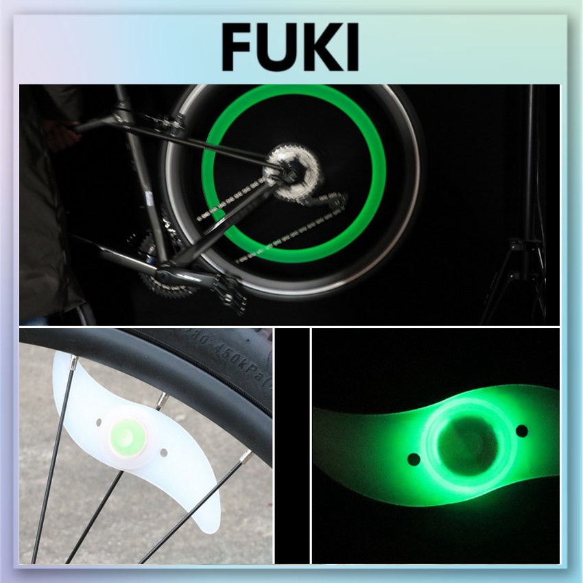 Đèn led gắn bánh xe đạp đèn led gắn van xe đạp tiện dụng FUKI