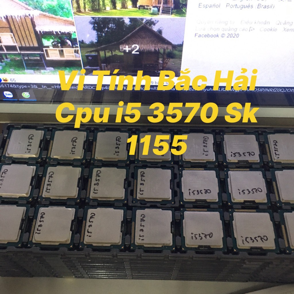 CPU Vi Xữ Lý  I5-3570 SK 1155 HÀNG ĐEP KHÔNG KÉN MAIN - VI TÍNH BẮC HẢI