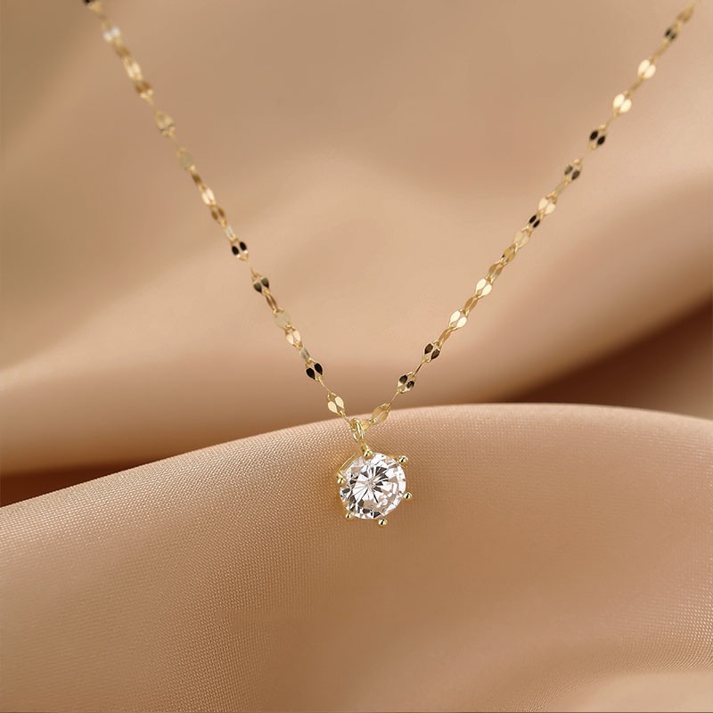 Vòng cổ Đính Đá Đơn Giản Quyến Rũ Thời Trang Hàn Quốc 2022 Cho Nữ
