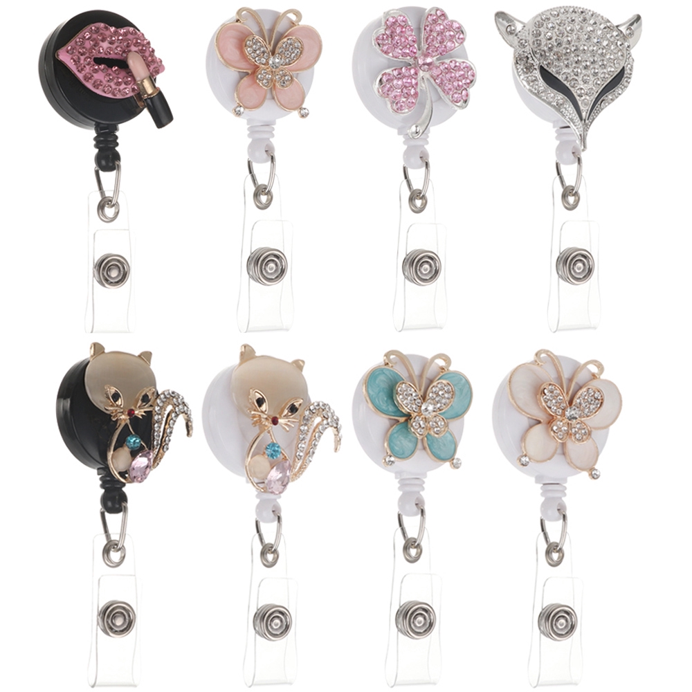 1 Móc Kẹp Giữ Thẻ ID Chống Thất Lạc Tiện Dụng Giá Đỡ