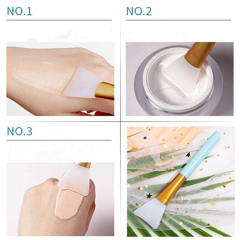 Cọ quét mặt nạ bằng Silicon tiện lợi chất lượng cao Cọ đắp mặt silicon chất lượng cao 3 màu