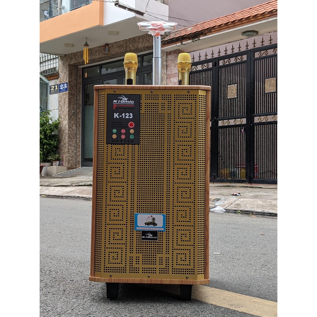 Loa kéo KIOMIC K123 BASS 3 TẤC CÔNG SUẤT 300W CHÍNH HÃNG
