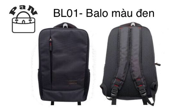 Balo Laptop màu Đen