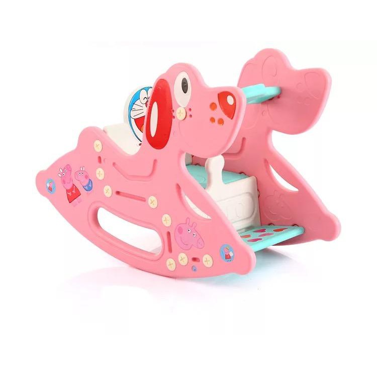 Bập bênh kiêm ghế ngồi 2in1 cho bé mã AK-009
