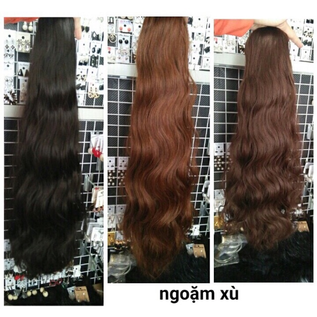 tóc giả ngoặm xù to