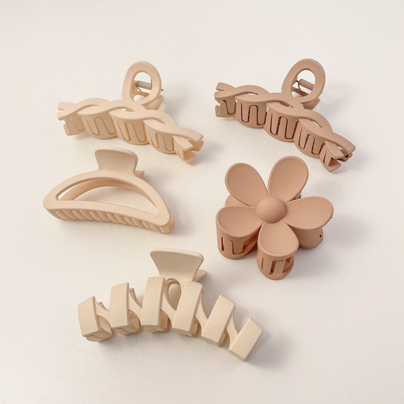 kẹp tóc càng cua kẹp tóc hàn quốc đẹp thiết kế kiểu dáng nhựa nhám có chọn màu Mã