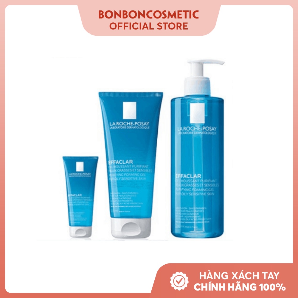 Sữa Rửa Mặt Dạng Gel Tạo Bọt La Roche-Posay Effaclar Đủ Size - BONBONCOSMETIC