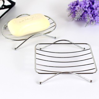 Khay để xà phòng inox hình chữ nhật.