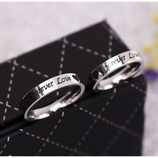 Nhẫn cặp inox cao cấp forever love ( đơn vị: chiếc)