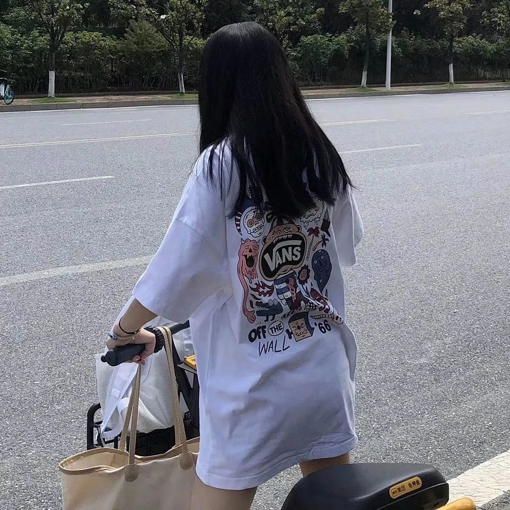 Áo thun dáng rộng tay lỡ thời trang dành cho nữ