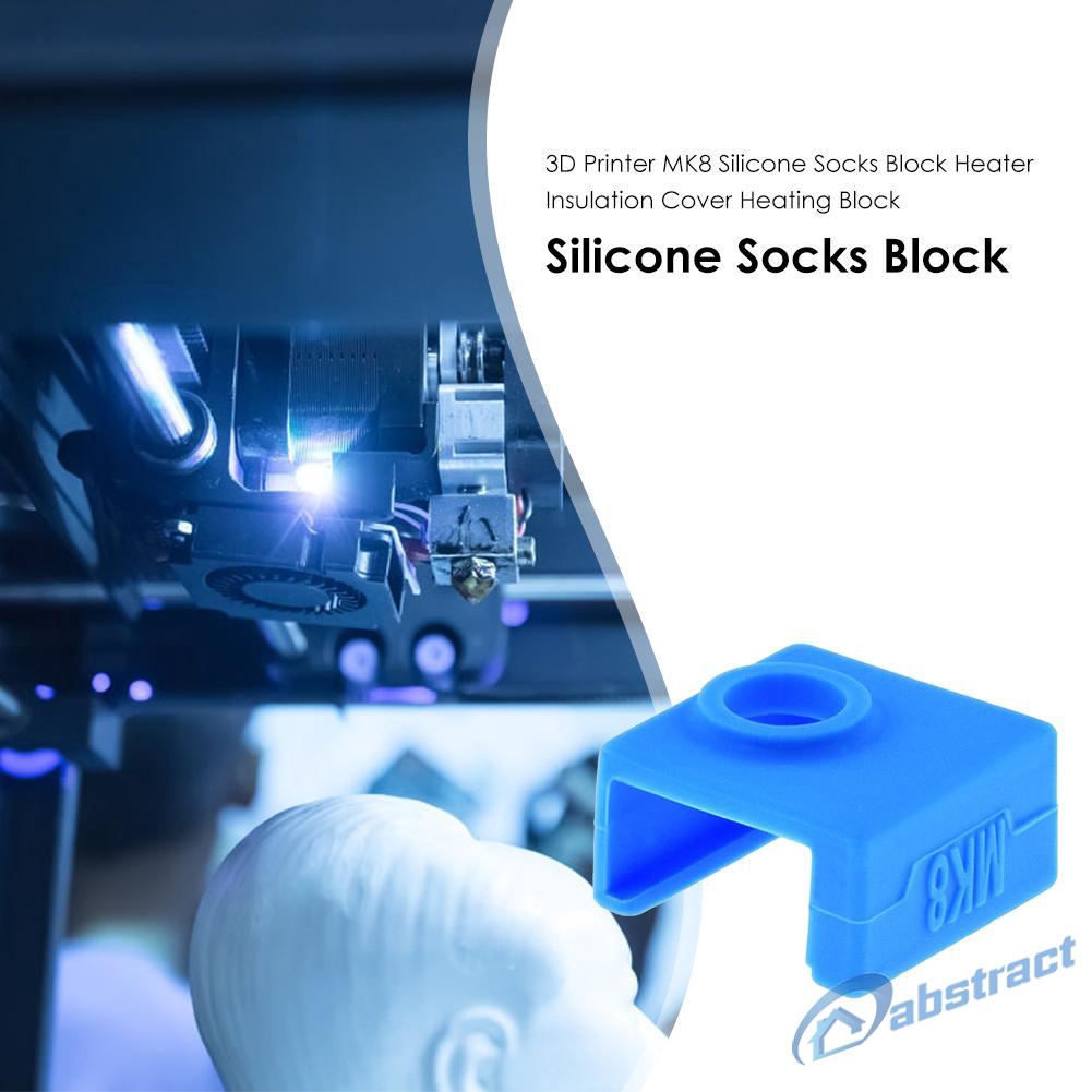 AB 3D Printer MK8 Silicone Socks Block Heater Insulation Cover Heating Block